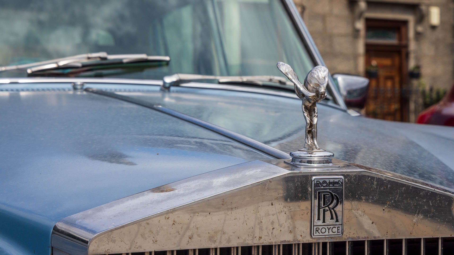 Ein Rolls Royce am Pocra Quay