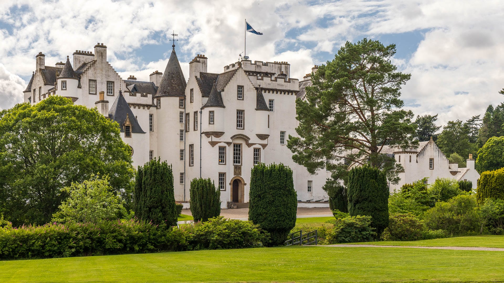 Die Burg Blair Castle in der Region Atholl