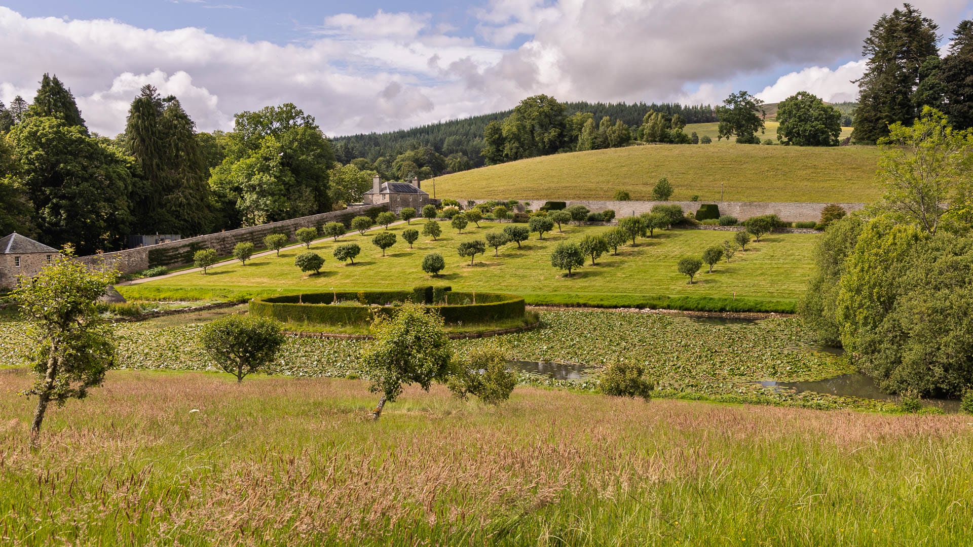 Der Garten von Blair Castle