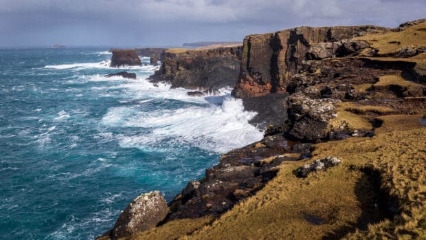 The wild cliffs at Eshaness