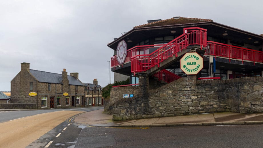 Die Busstation Viking in Lerwick