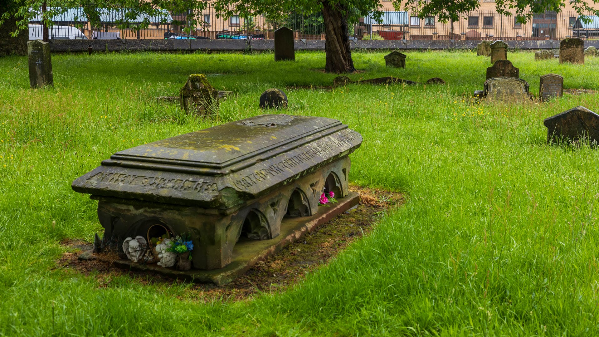 Der Friedhof rund um die Kirche