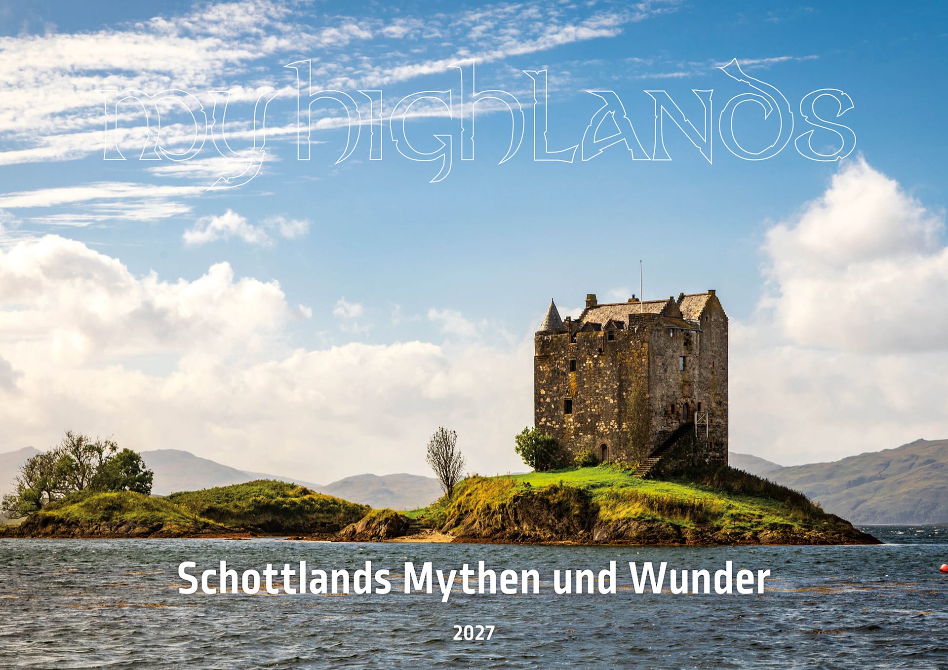 Das Deckblatt des Schottland-Kalenders von MyHighlands für 2027