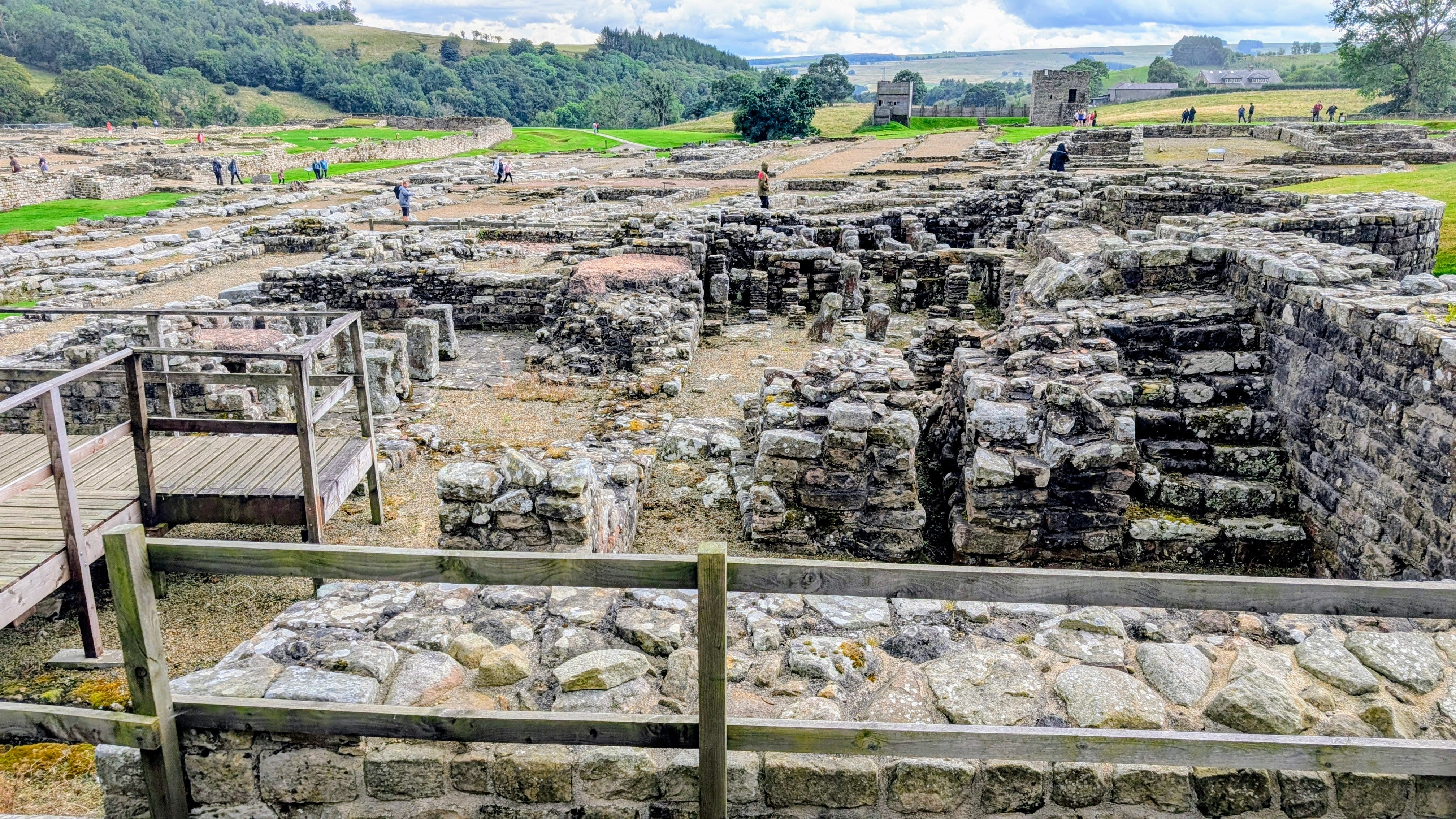 Vindolanda südlich des Hadrianswalls ist eine der bedeutendsten römischen Ausgrabungsstätten Britanniens.